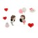 A toy in a car deflector, a couple in love, K6