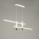 Lamp with DDD "Montana" LED 30W 3000-6000K white-gold 91x7x21 cm