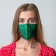 The fabric mask with adjusting ties "inspire"