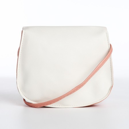 Baby bag on fasting, white/pink color-1