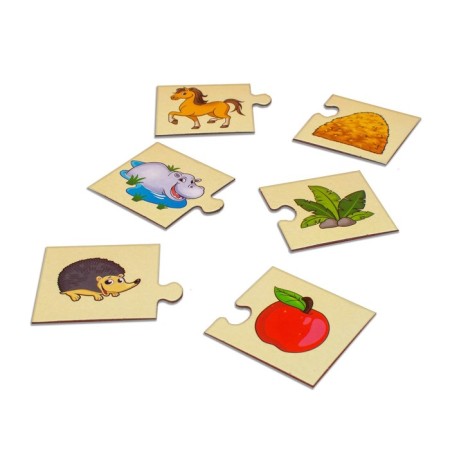 Pair puzzles "Who eats what?"-2