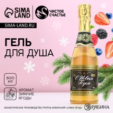 Soul gel “Good luck in the New Year!”, 500 ml, the aroma of winter berries, pure happiness