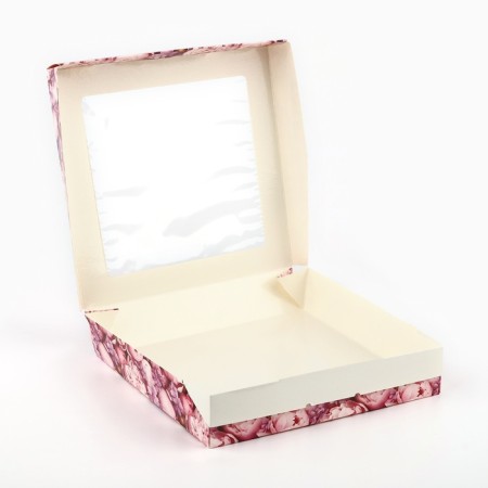 Folding box "Flowers", 20 × 20 × 4 cm-2