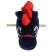 Soft toy "Horse-horseman", on a stick, mix, blue color