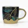 Ceramic "Leaves" mug, 300 ml, blue color