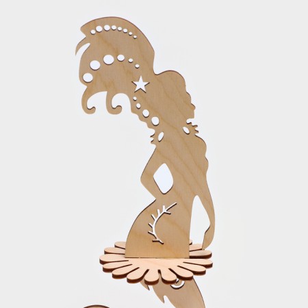 Wooden napkin "Siren", 25 × 13 × 13 cm-2