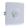 Schetode socket Sche PC16-002B, 16 A, single without salary, with protective curtains, white