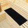 Bath mat 150x50 cm with an applique "Oak sheet" Black