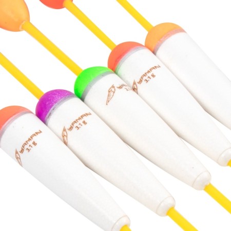 Flot of Yaman "cone" through with a boss, polystyrene, 3.1 g, color mixt. 5 pcs.-2
