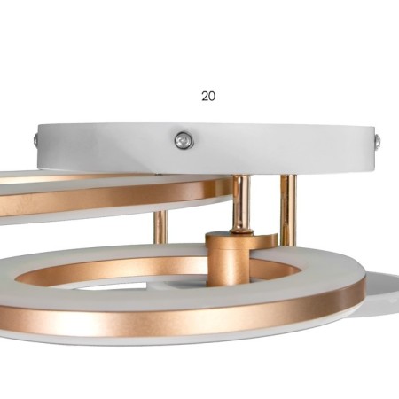 Luer with PDD "Ringo" 4XLED 100W 3000-6000K gold 60x50x10.5 cm-8