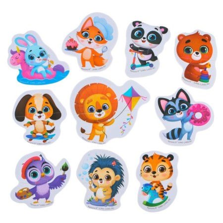 Soft puzzle for kids "Adventures", 10 puzzles, crumb I