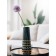 Decorative vase "Art Deco", 10 × 10 × 25 cm, black color with gold