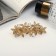 Hair hair clip "Liberty beads" flowers, 6 cm, gold