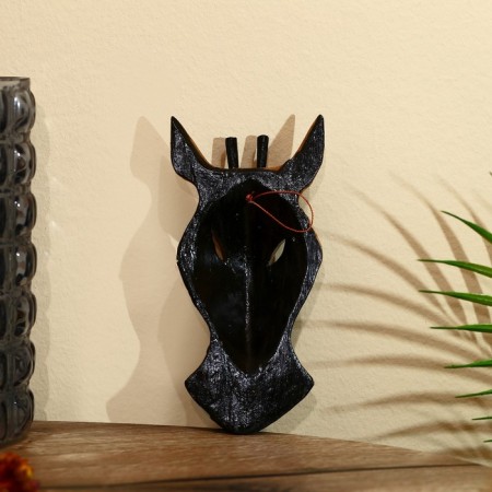 Mask "Zebra" Albezia 19x9x4 cm-1