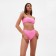 Top bathing female bando minku, color pink size 46