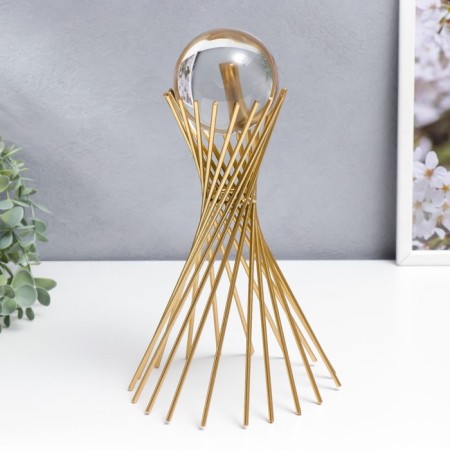 Souvenir interior metal "volcano" gold 29x16x16 cm-1