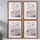 Set of photo frames MDF "OfficeSpace" 30x40 cm, 4 pcs, Italian walnut (plastic screen)