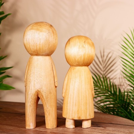 Abstraction "love" wood (set 2 pcs)-3