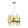 Suspended chandelier ST LUCE. SL1633.203.08. Olvera. 8x40 watts, E14, 40x40x37 cm, matte gold color