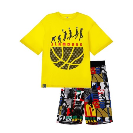 Set for a boy: T -shirt, shorts, height 158 ​​cm