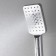 Shower watering can Wasserkraft A126, 3 modes, ABS plastic, chrome