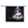 Folder for notebooks A5, 233 x 200 x 40 mm, lightning from above, plastic/textiles, Phoenix "Princess Ballerina"