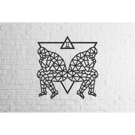 Wooden decor wall -up "twins", panel, puzzle Ewa Design