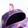 Baby backpack on lightning, 3 outer pockets, purple/pink color