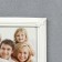 Photo frame Polystone in 2 photos 10x15; 12x17 cm "lush leaves" white 41.5x29.5 cm