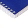 A4 notebook, 96 sheets in a cage on the crest "Blue. Metallic", Bumvinyl cover, Offset Block 65g/m2