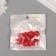 A set of beads for creativity plastic "Scarlet Hearts" 16 g 1.5x1.5 cm