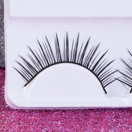 Falled eyelashes "Witter", without glue, black color-2