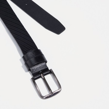 Building belt, width 3 cm, screw, metal buckle, black color-1