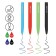 A set of ballpoint pens 4 colors "049", 1.0 mm node, euro suspension, mix