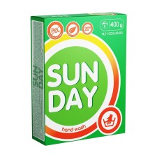 Стиральный порошок Sunday, универсальный, для ручной стирки, 400 г