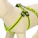 Set "braid", fluorescent, harness 32-48 cm, leash 115 x 1 cm, green
