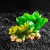 Aquarium artificial aquarium plant on a stone under stone, 12 x 12 x 6 cm