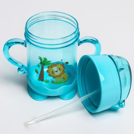Baby chipper with silicone tube, 220 ml., With pens, Mix color-6