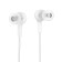 Hoco M78 headphones, wired, vacuum, microphone, jack 3.5 mm, 1.2 m, white