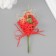Decorative bouquet "Rose" 5x9 cm, red