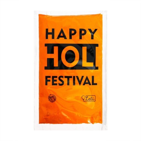 Holi paint, orange color, 100 g-3