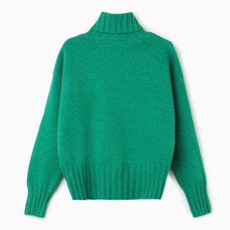 Women's sweater, green color, one size (46-50)-4