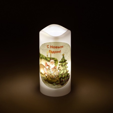 Lamp New Year's era Eggs-s “Candle. Santa "Warm Light, Led-4