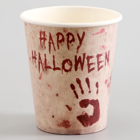 Paper glasses "Happy Halloween", 6 pcs.