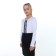 School blouse for a girl, white color, height 122 cm