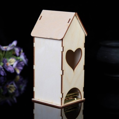 Tea house "heart", 9x9x22 cm-2
