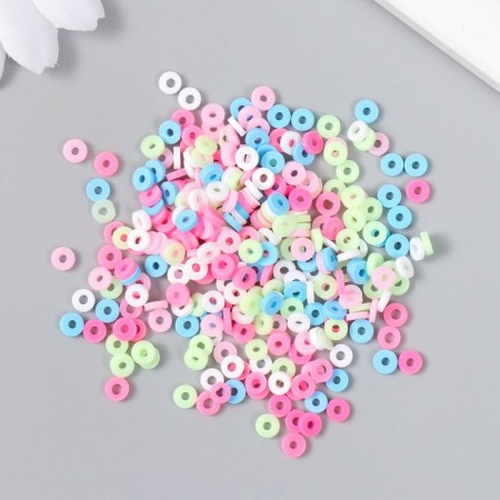 Beads for PVC Creativity "Summer Rings" set ≈ 330 pcs 0.1x0.4x0.4 cm