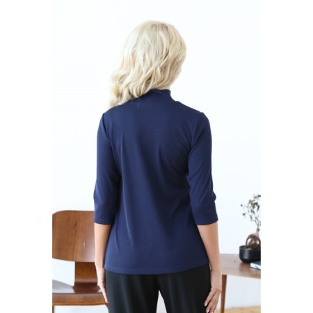 Women's turtleneck, size 42, blue color-4