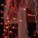 Garland "fringe" 3 × 0.9 m, IP44, UMS, white thread, 232 LED, red glow, 220 V