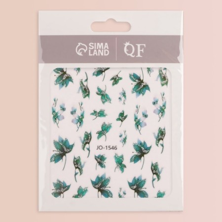 Nail stickers "Freshness", green color-2